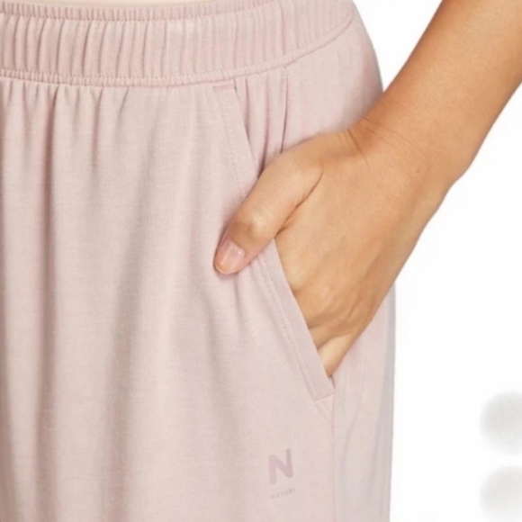 New! Natori Lounge Pants Size Medium Pink Beige PJ Pants Casual Neutral Relaxed - Picture 4 of 14